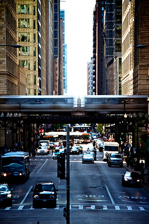 Looking Down Washington Street
